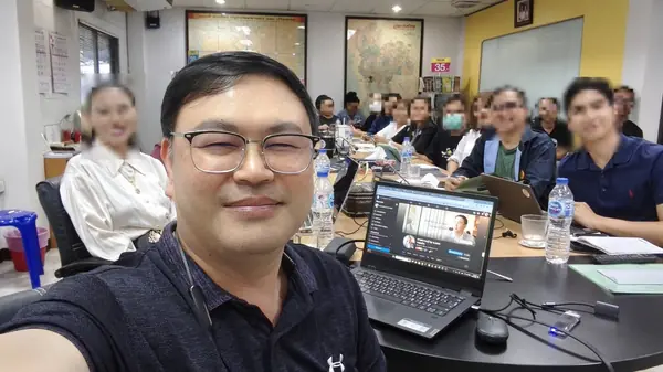 บรรยากาศห้องอบรม AI